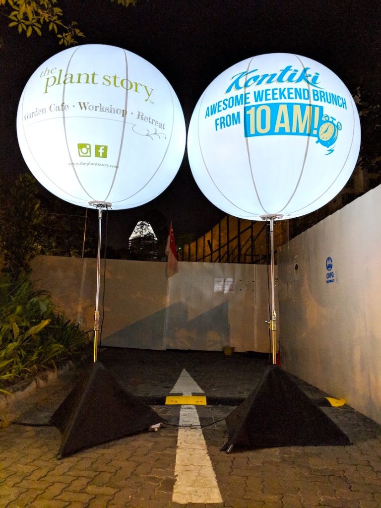 Lighted Tripod Balloon Stand singapore 37