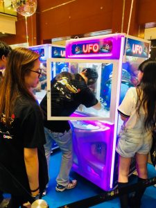 Branding on arcade Toy Catcher Machine 1