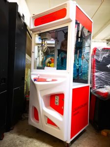Branding on arcade claw machine 1