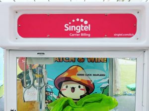Customised Branding on arcade machine singapore 1