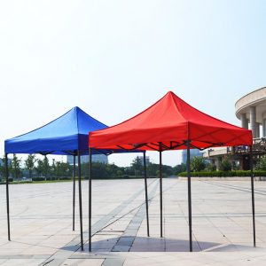 Bigtop gazebo tent rental Singapore setup at outdoor carnival event with white canopy