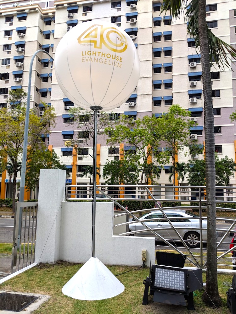 Lighted Tripod Balloon Stand singapore 53