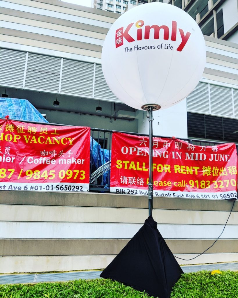Lighted Tripod Balloon Stand singapore 58