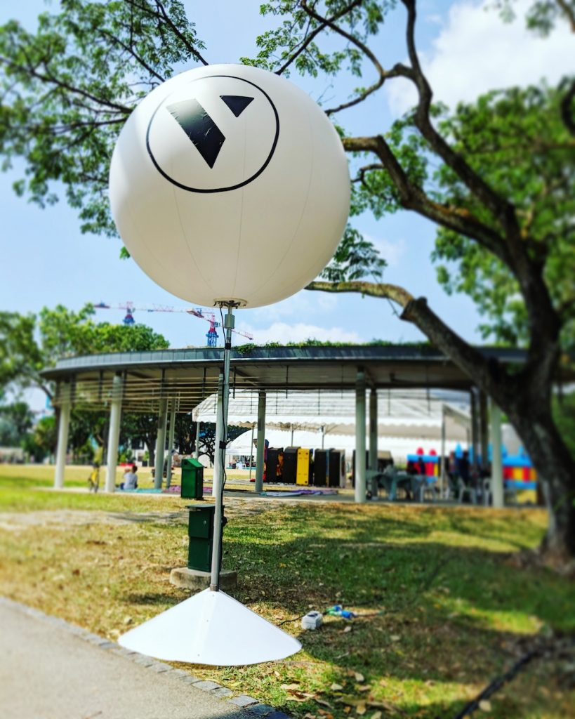Lighted Tripod Balloon Stand singapore 68