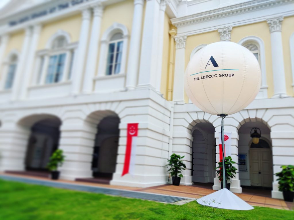 Lighted Tripod Balloon Stand singapore 2