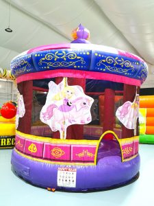 Pink Carousel Bouncy Castle Rental Singapore 1