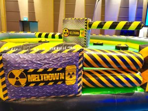 Wipe Out Inflatable Game 1 Large Carnival Games Rental Singapore