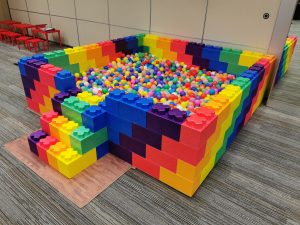 Small Rainbow Ball Pit Rental 1