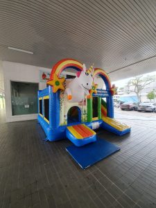 Unicorn Rainbow Bouncy Castle 1