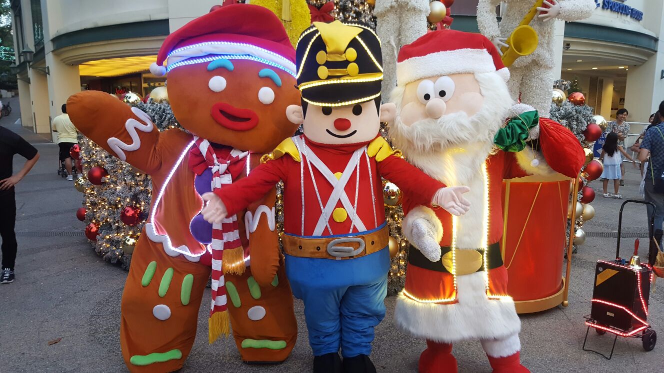 Christmas Roving Mascot for Hire in Singapore