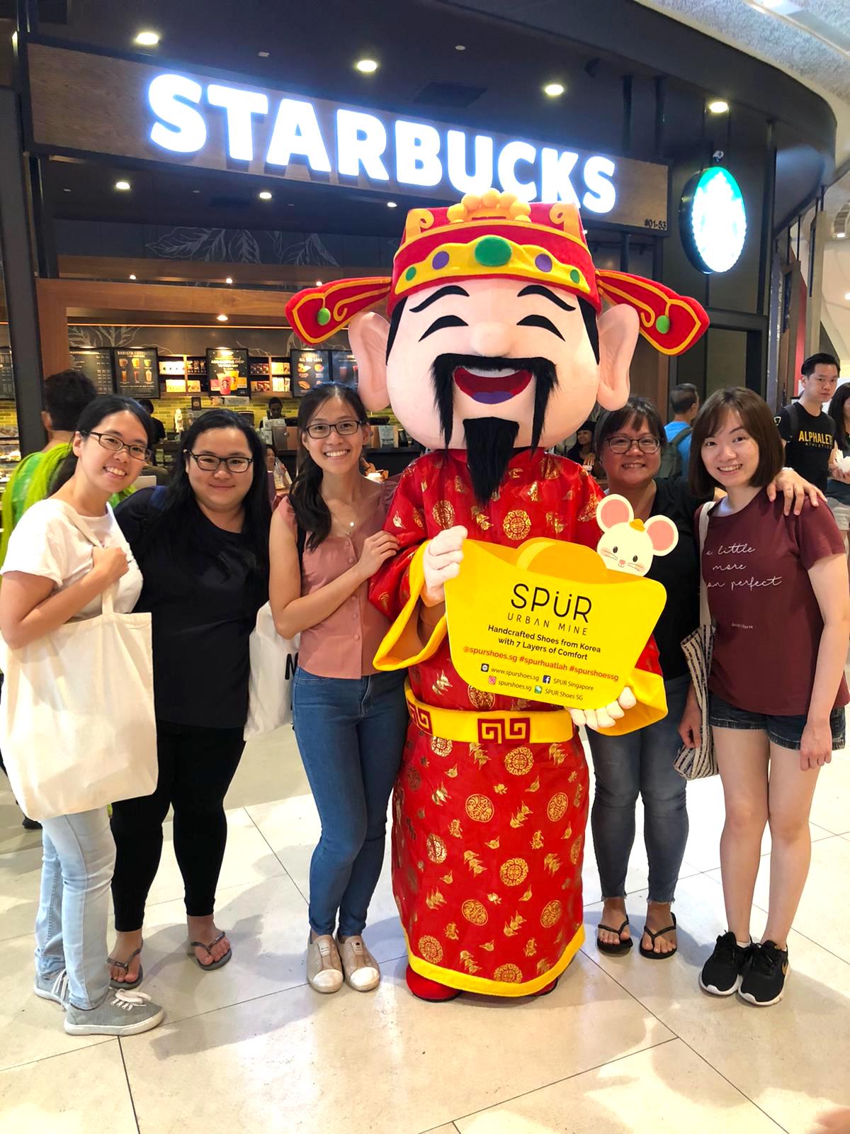 CNY God of Fortune Mascot Rental in Singapore