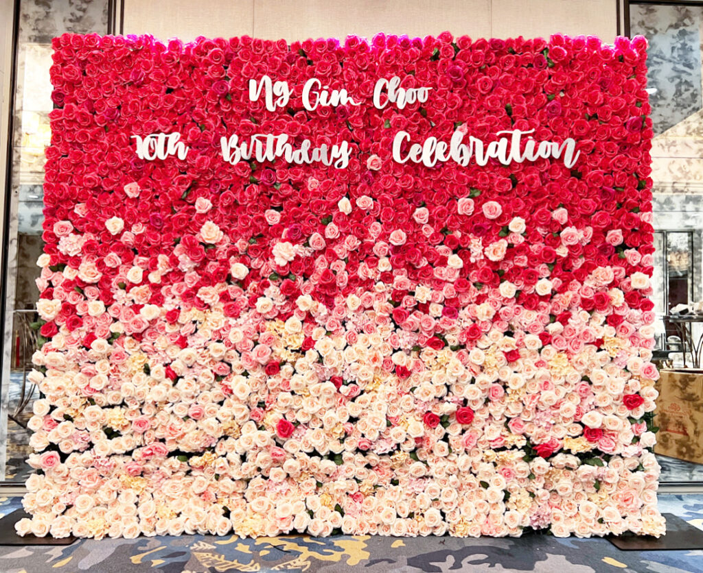 Flower Wall and Green Wall Backdrop Singapore