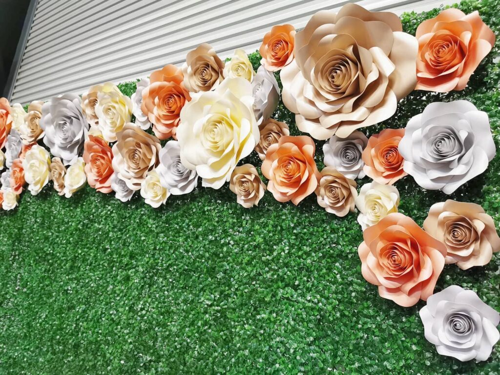 Flower Wall and Green Wall Backdrop Singapore 16