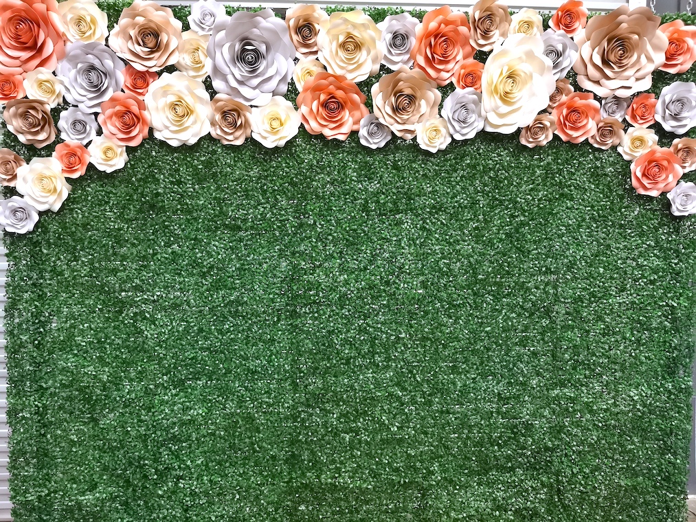 Flower Wall and Green Wall Backdrop Singapore 4