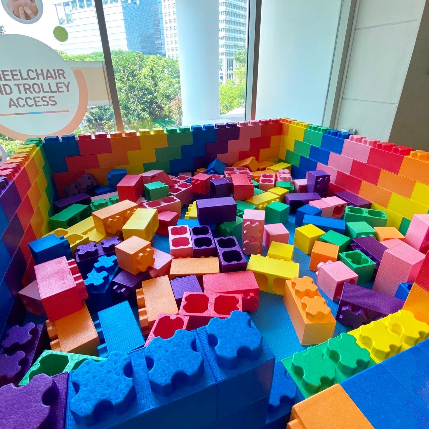 Rainbow Giant Ball Pit Rental for events 6