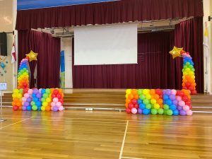 Rainbow Hall Balloon Decoration 1 Rainbow Hall Balloon Decoration 1