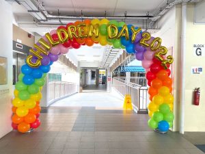 Rainbow spiral arch decor Singapore 1 Rainbow spiral arch decor Singapore 1