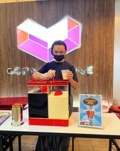 traditional drinks soymilk and grass jelly live food station for rental 1