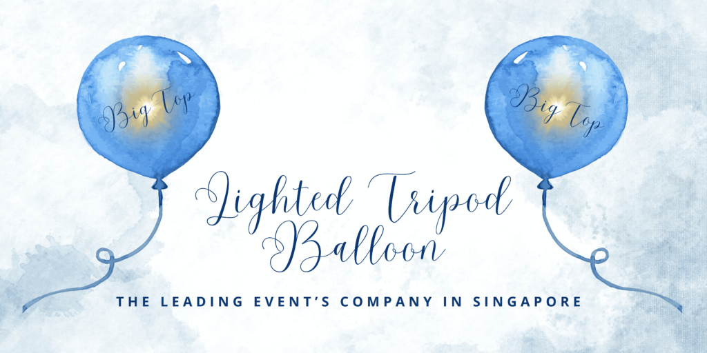 Lighted Tripod Balloon Stand singapore 1