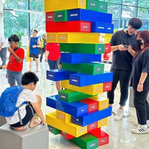 Rainbow Giant Jenga