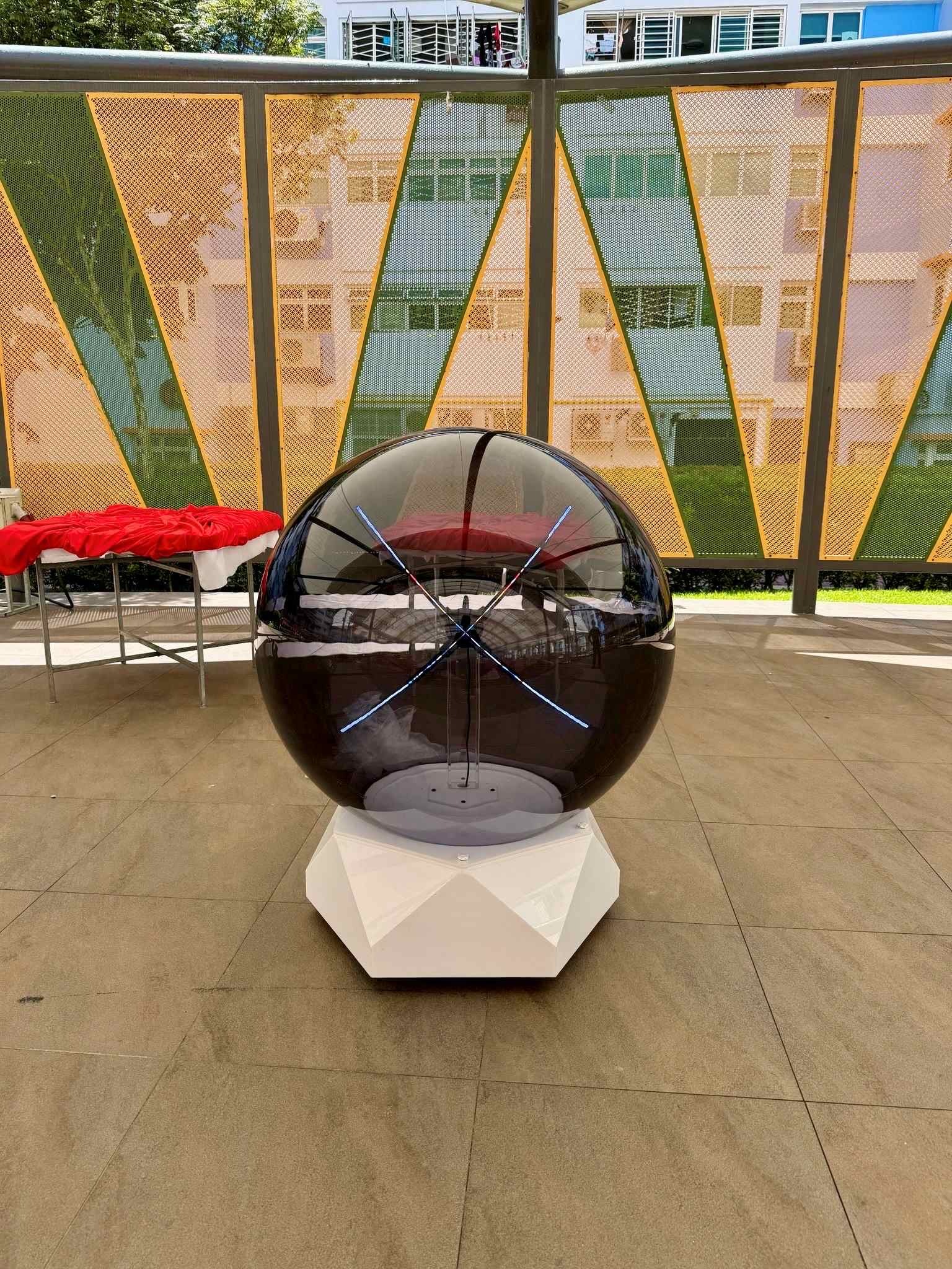 Large i-ball launch mechanism rental Singapore corporate event