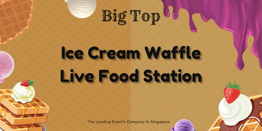 Ice Cream Waffle Live Food Station 1 Ice Cream Waffle Live Food Station