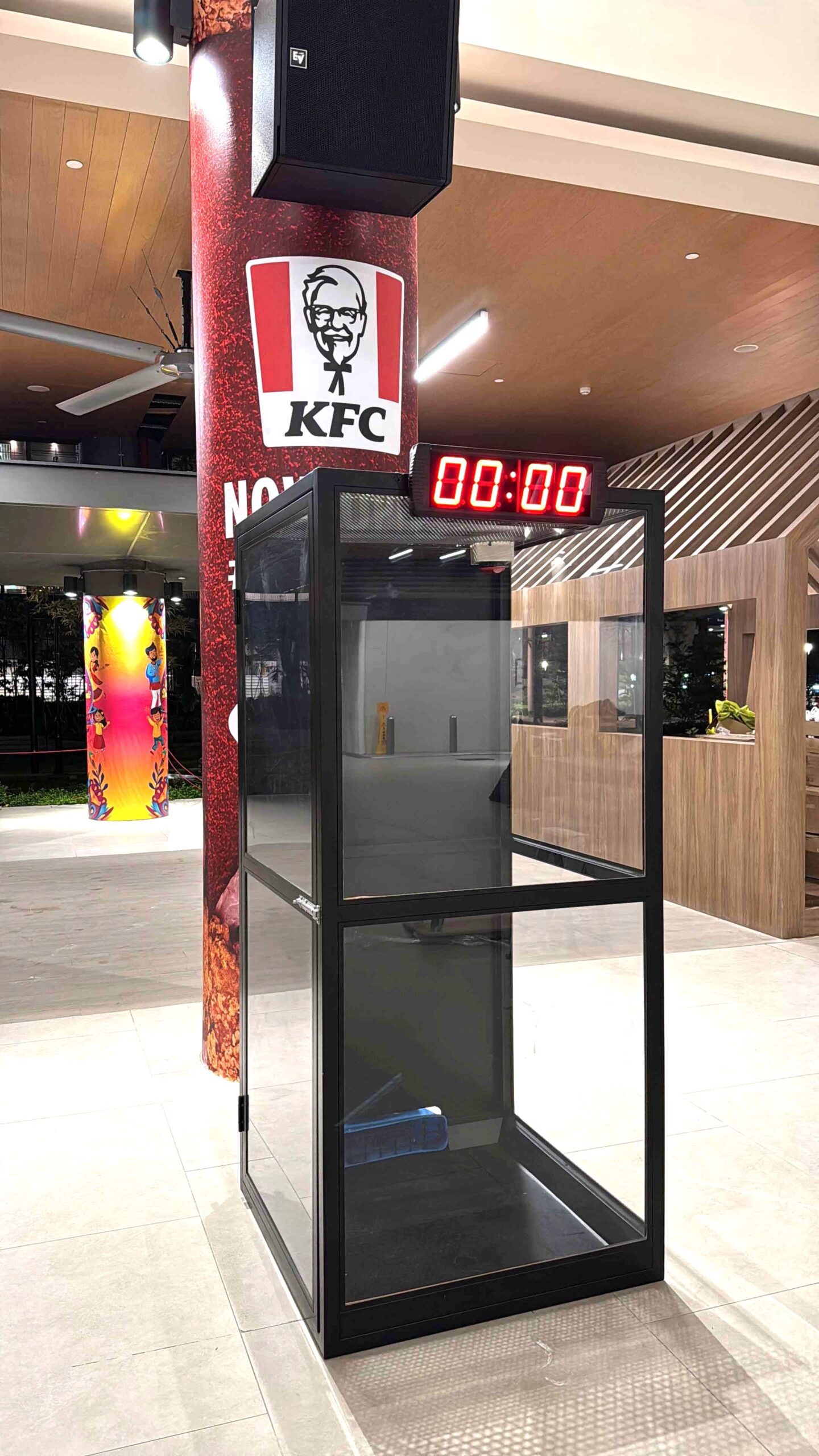 Cash grab machine rental for Lucky Draw Singapore KFC corporate event