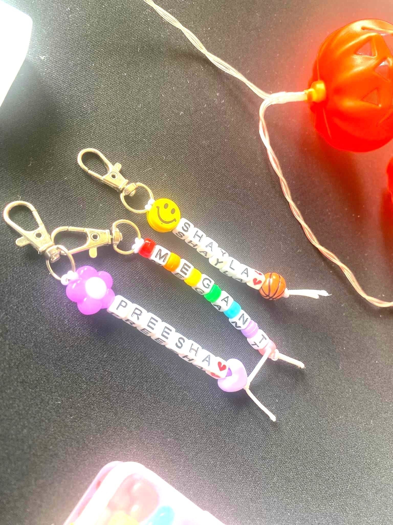 Custom name keychain making Fringe Activities Singapore craft station