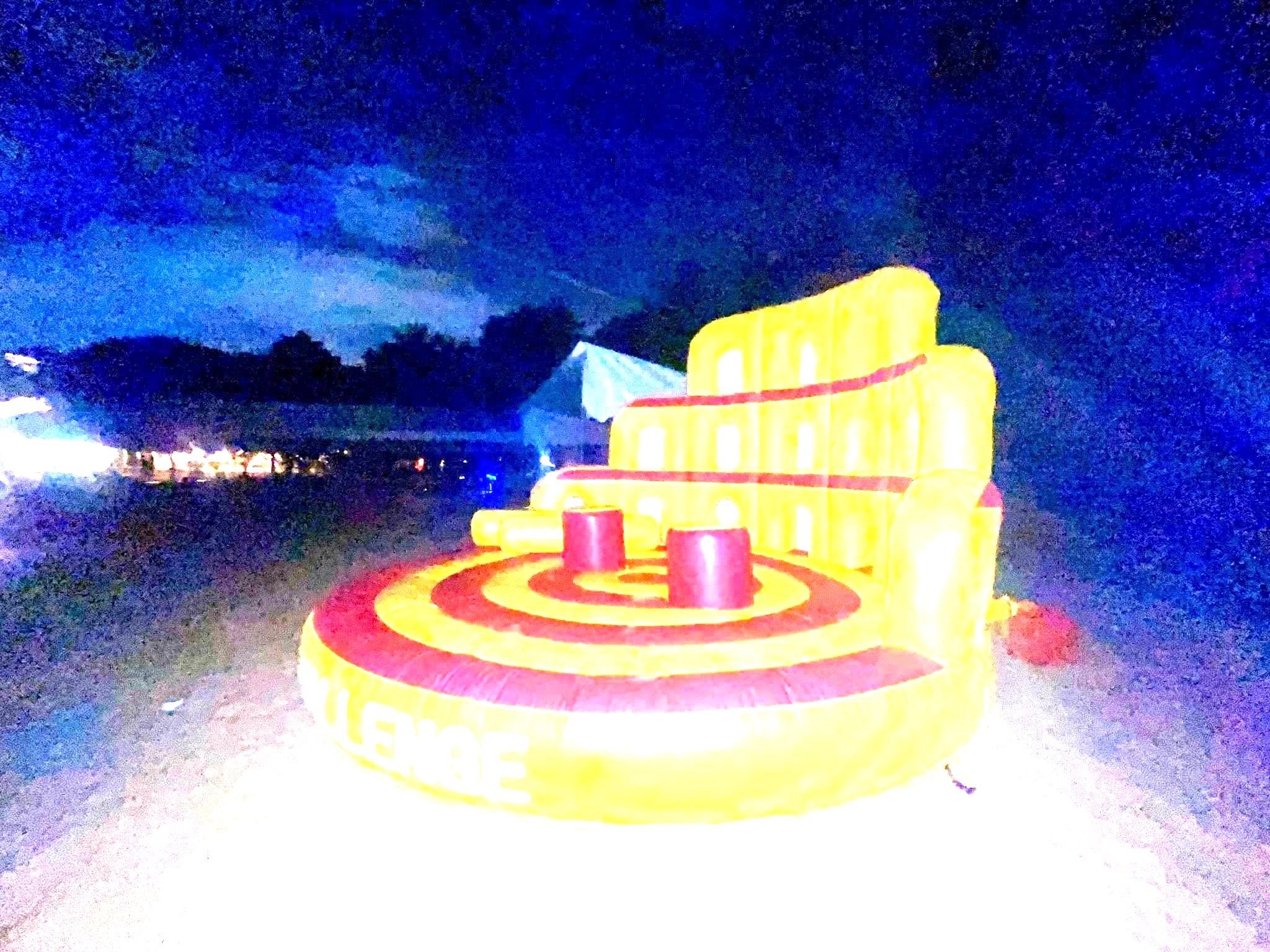 Inflatable rodeo bull ride for outdoor night carnival event Singapore