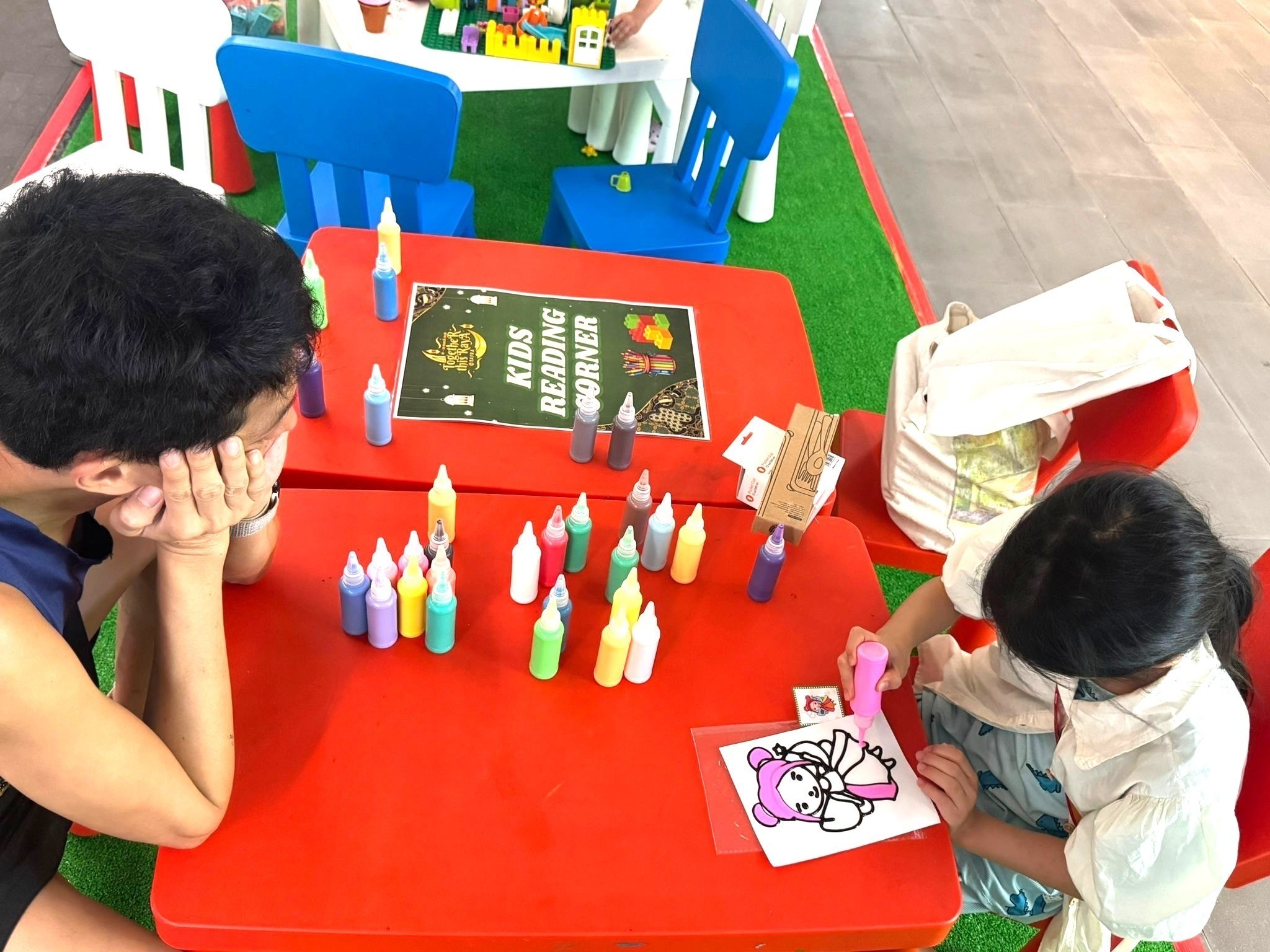 Sand art colouring Fringe Activities Singapore rental for kids events