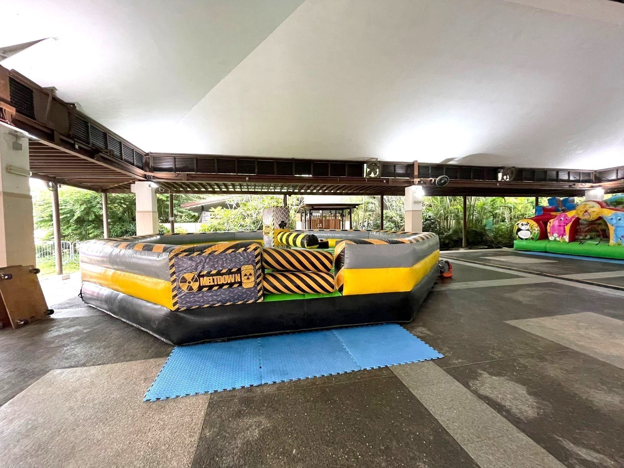 Meltdown inflatable game rental for outdoor carnival event Singapore
