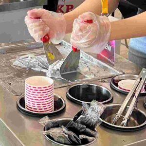 Thai Rolled Ice Cream Station