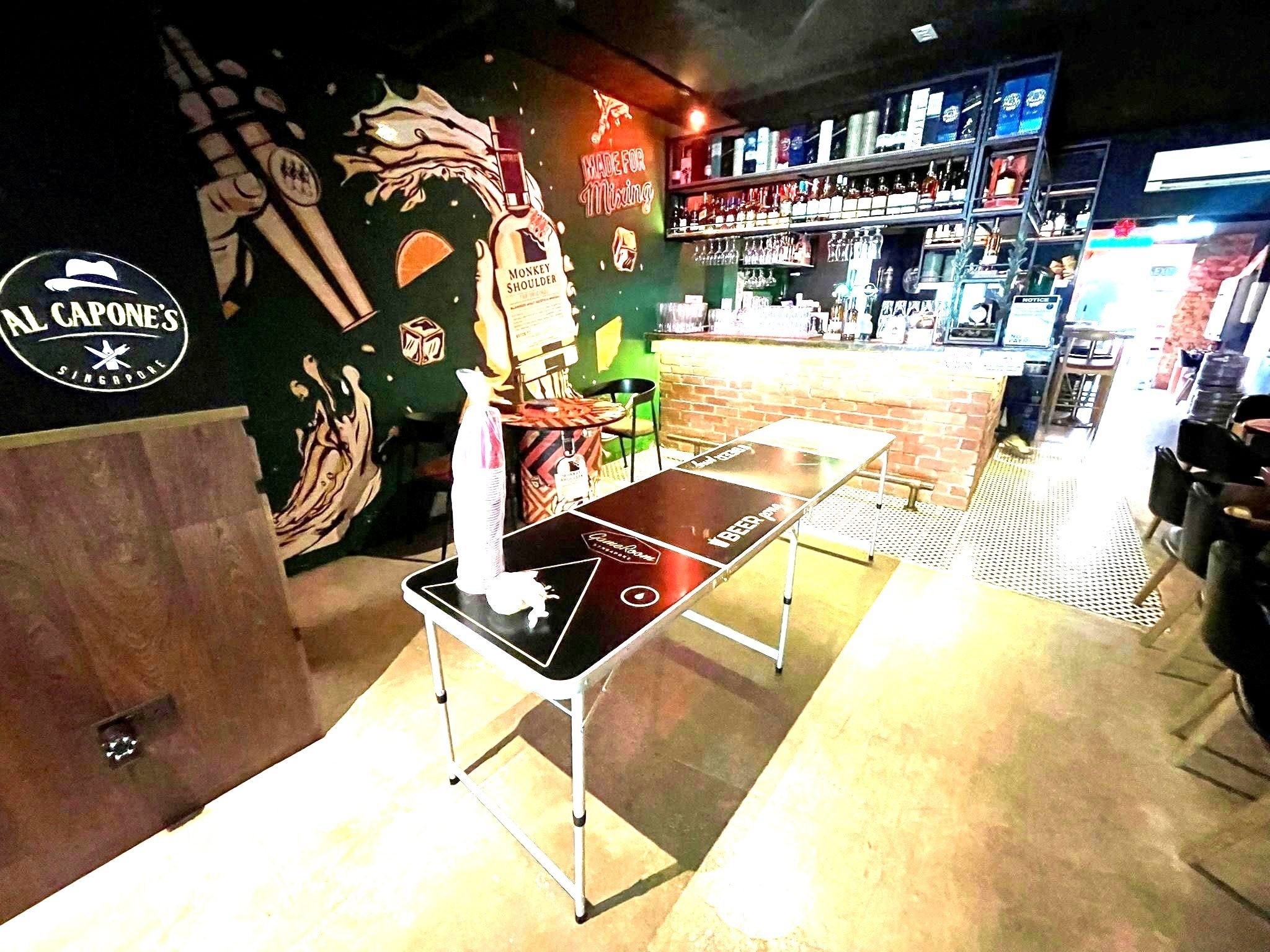 Beer pong table rental for bar event Carnival Games Singapore