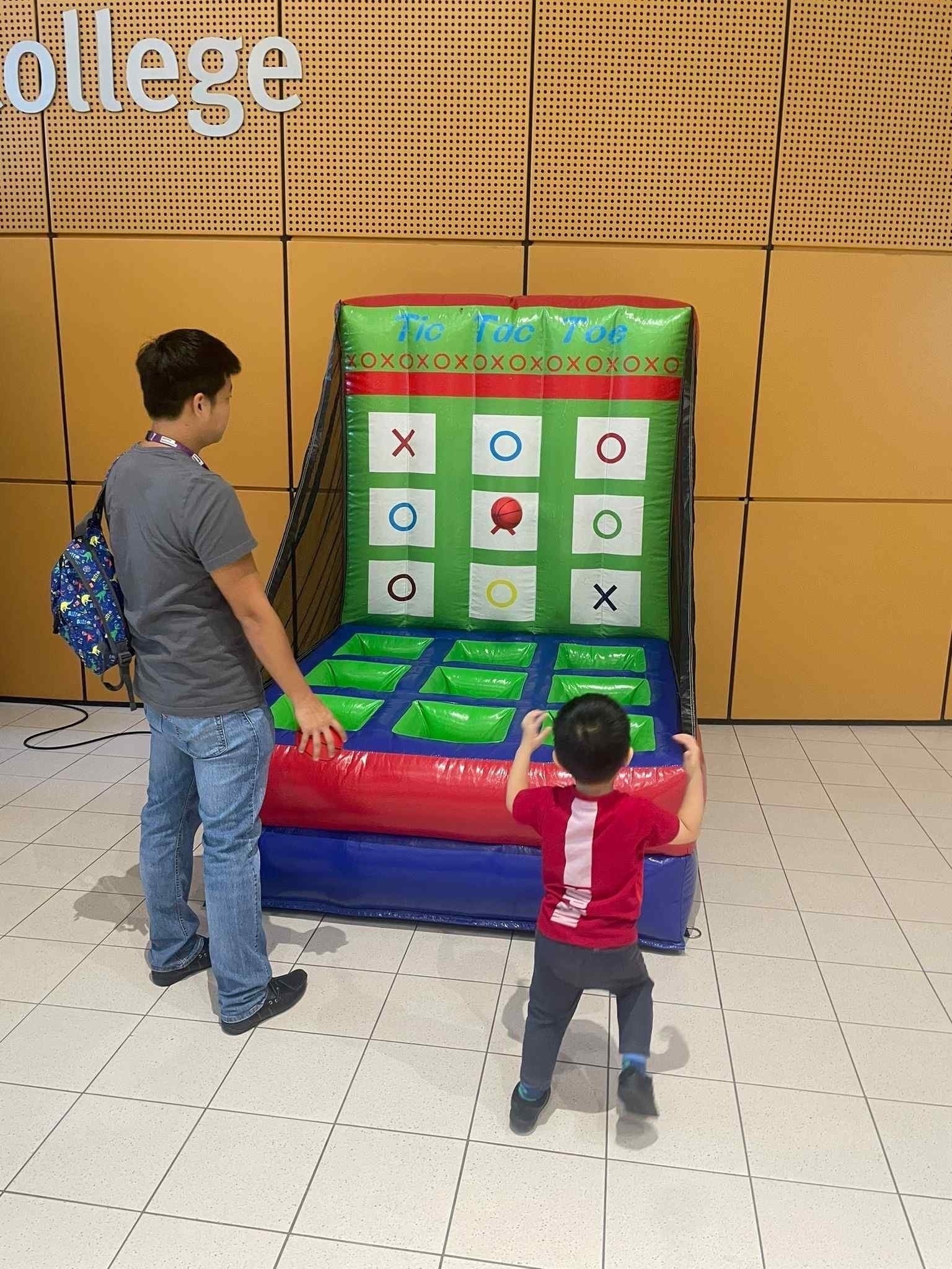 Inflatable tic-tac-toe Carnival Games Singapore station for a kids event