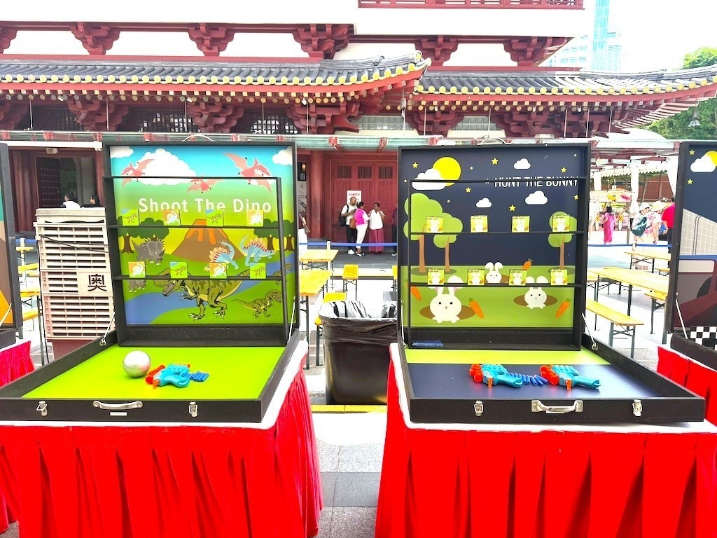 Nerf gun shooting carnival game booth rental in Singapore