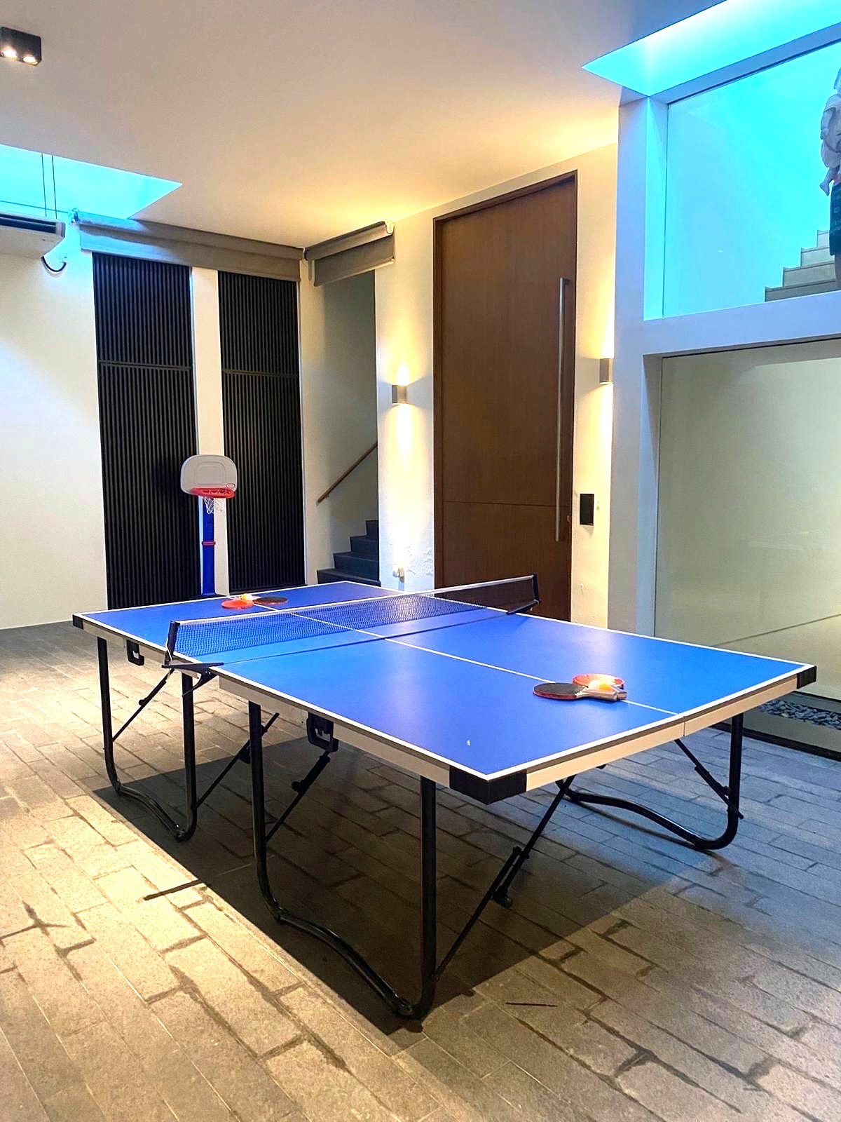 Table tennis ping pong rental for private party Carnival Games Singapore setup