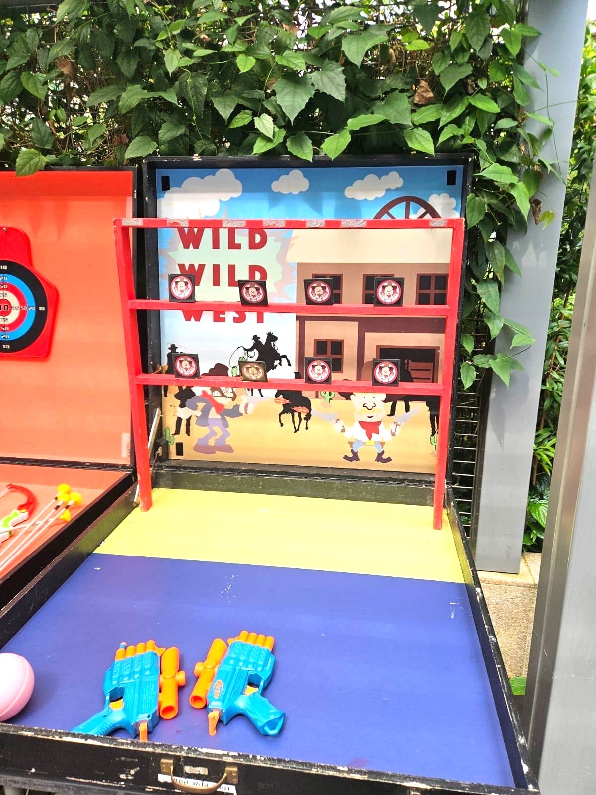 Wild Wild West shooting carnival game rental booth in Singapore