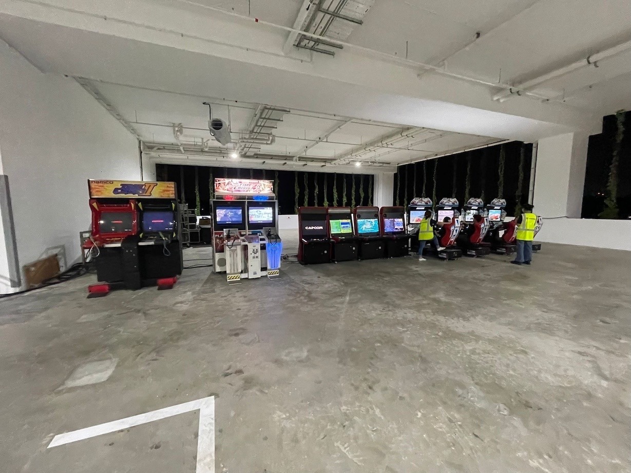 Arcade Games Singapore: The Ultimate Rental Guide for 2026 Events 7 Arcade machine rental setup at event venue in Singapore
