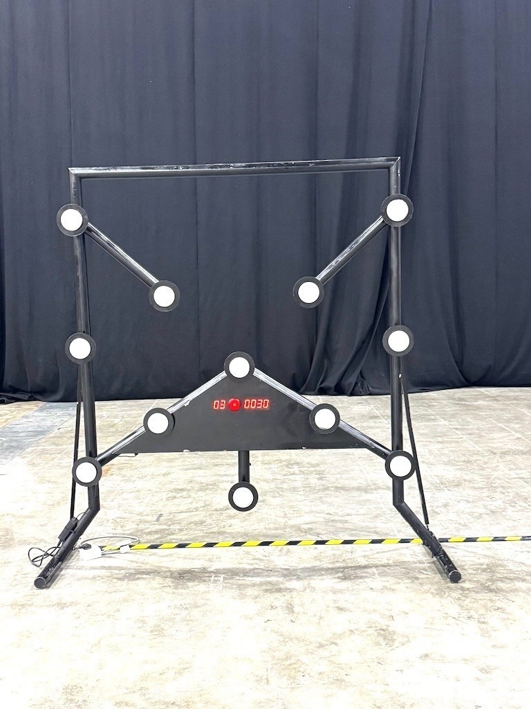 Electronic reaction light target game rental in Singapore