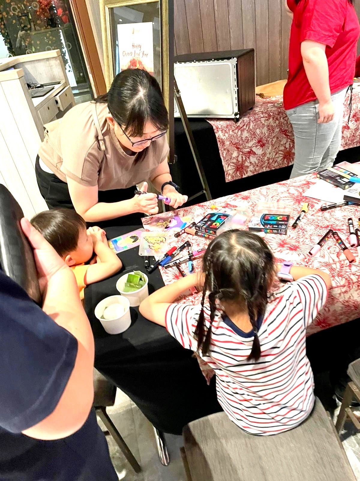 Kids art and craft CNY-themed fringe activity for Singapore event