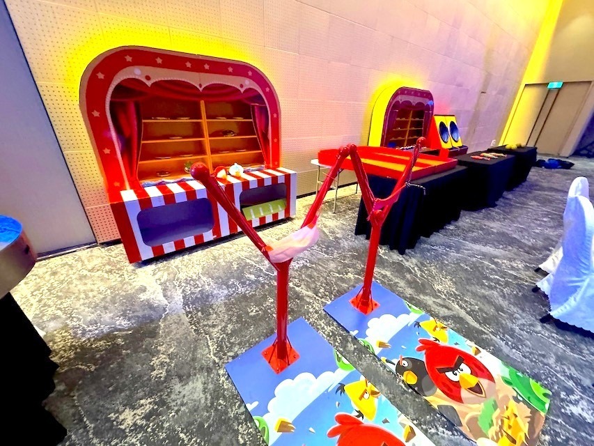 Angry Birds themed carnival games booth rental in Singapore