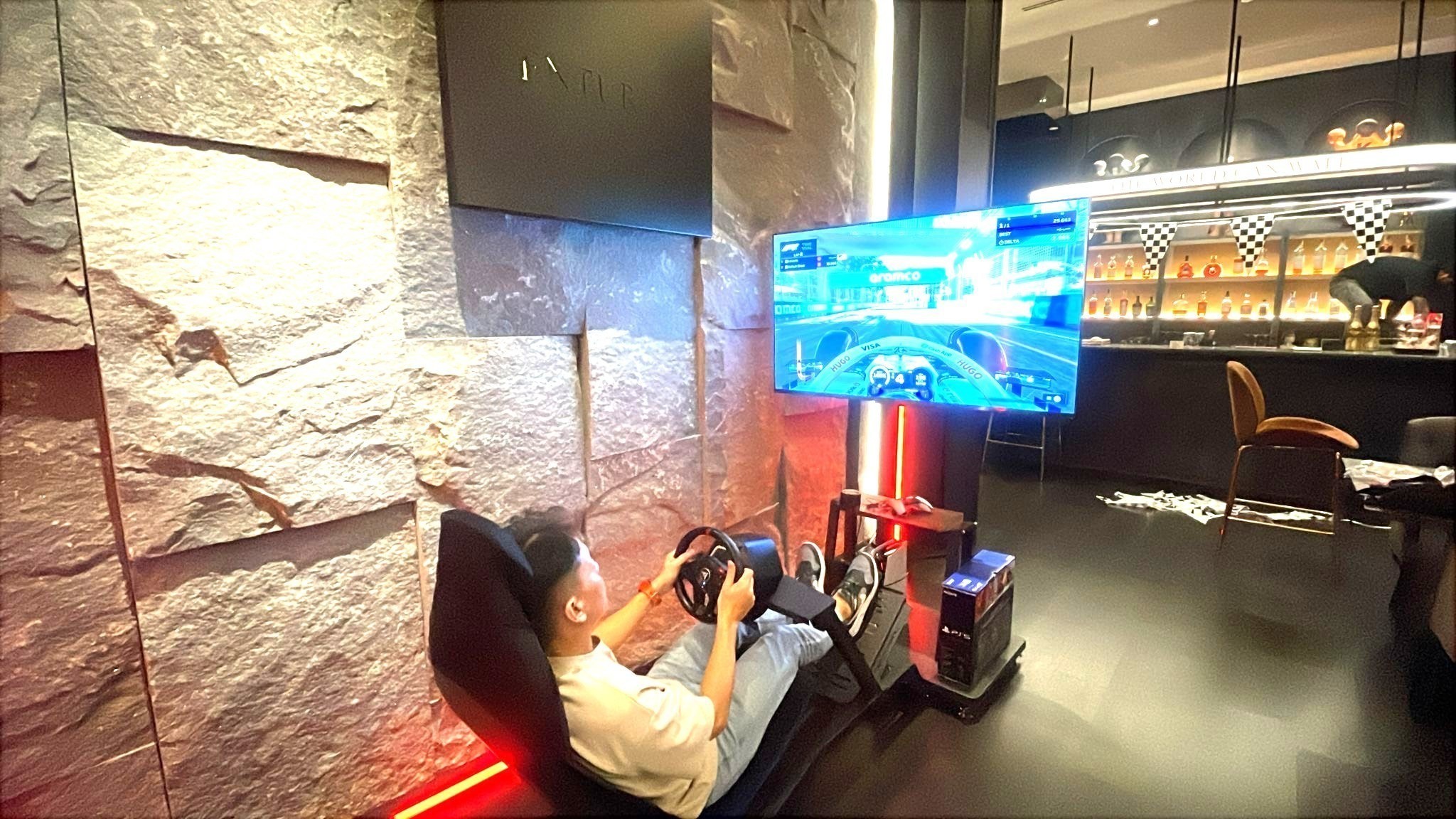 F1 Racing Simulator Rental Corporate Lounge Event Singapore