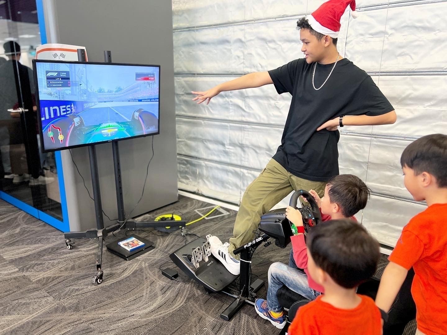 F1 Racing Simulator Rental Kids Christmas Party Singapore 2