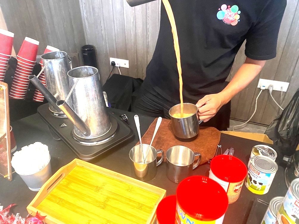 tea leaf egg live food station — Tea Leaf Egg Live Food Station