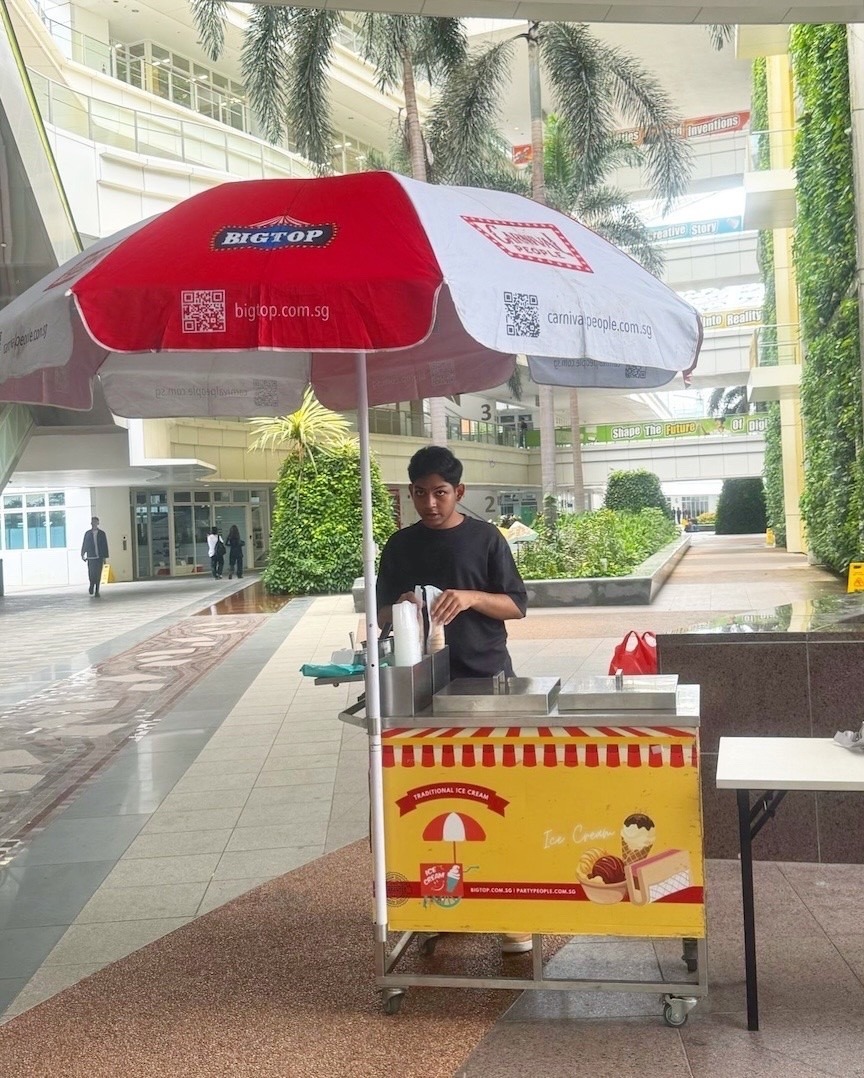 traditional ice cream cart rental Singapore — Traditional Ice Cream Cart Rental Singapore