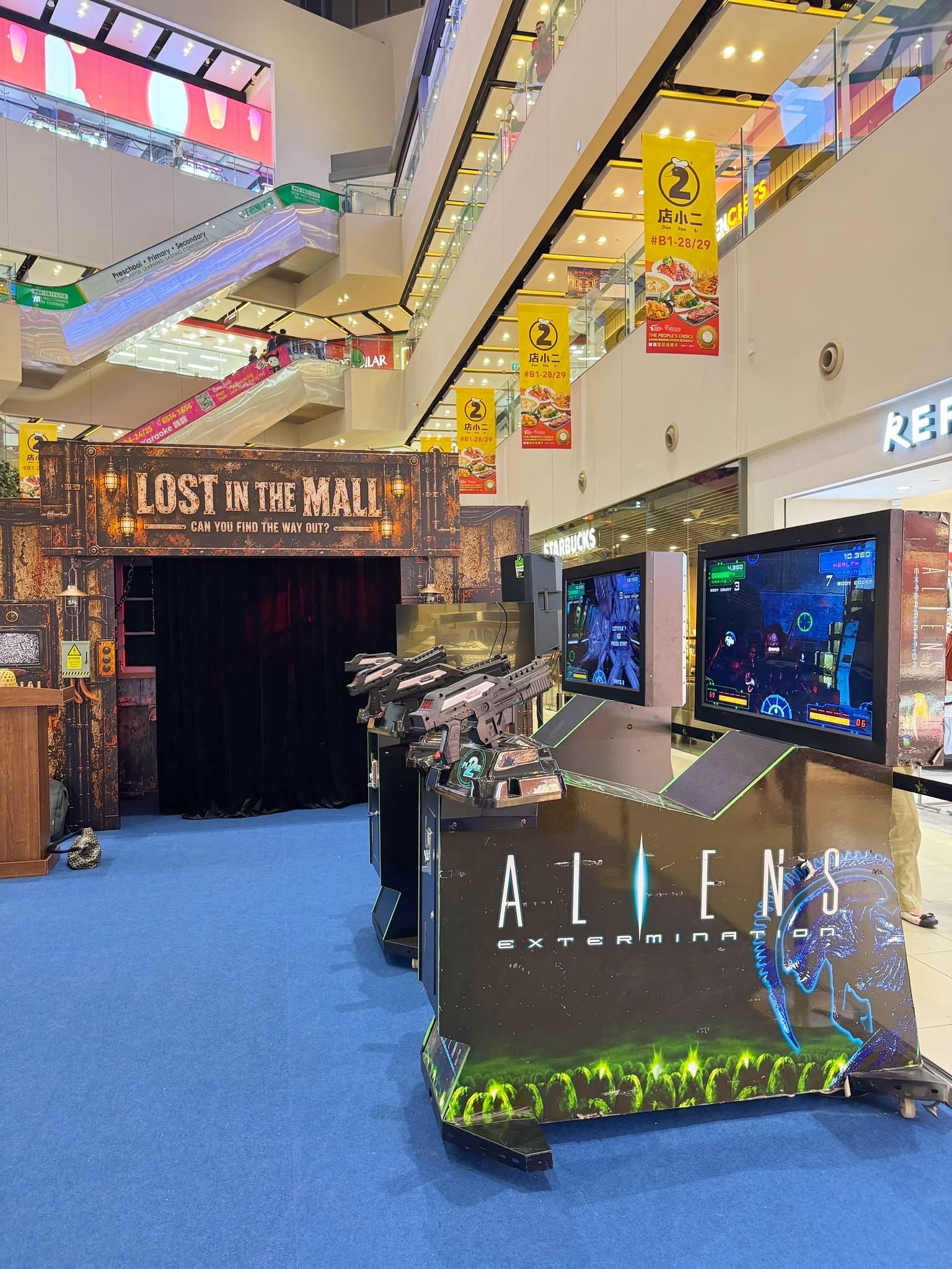 Arcade Party Ideas: From a Neon Games Room to a Racing Lounge 13 Aliens Extermination shooting arcade game at a mall event